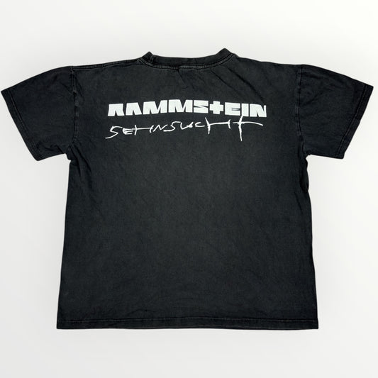 RAMMSTIEN | 1998 SEHNSUCHT GREY GRAPHIC BAND TEE (M)