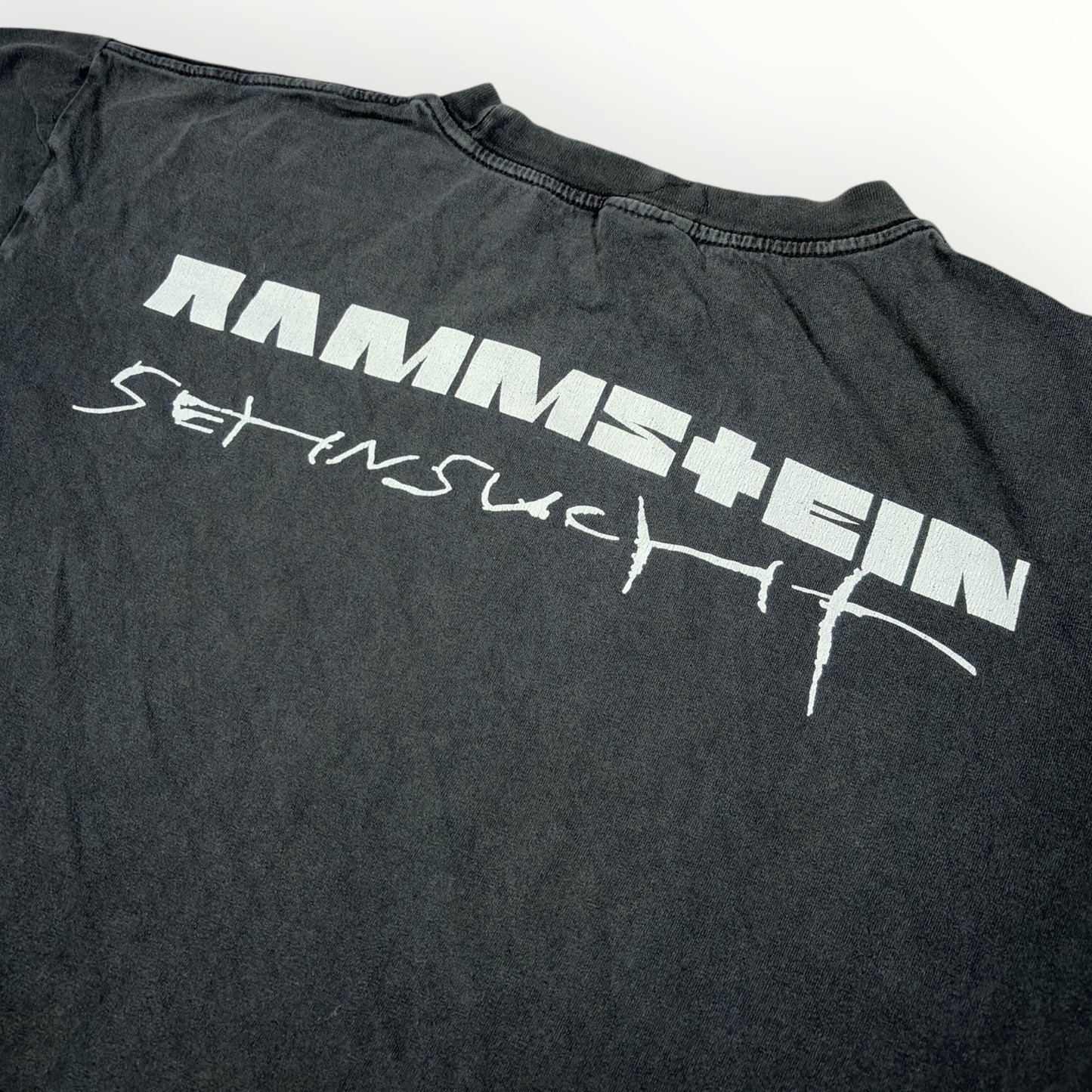 RAMMSTIEN | 1998 SEHNSUCHT GREY GRAPHIC BAND TEE (M)