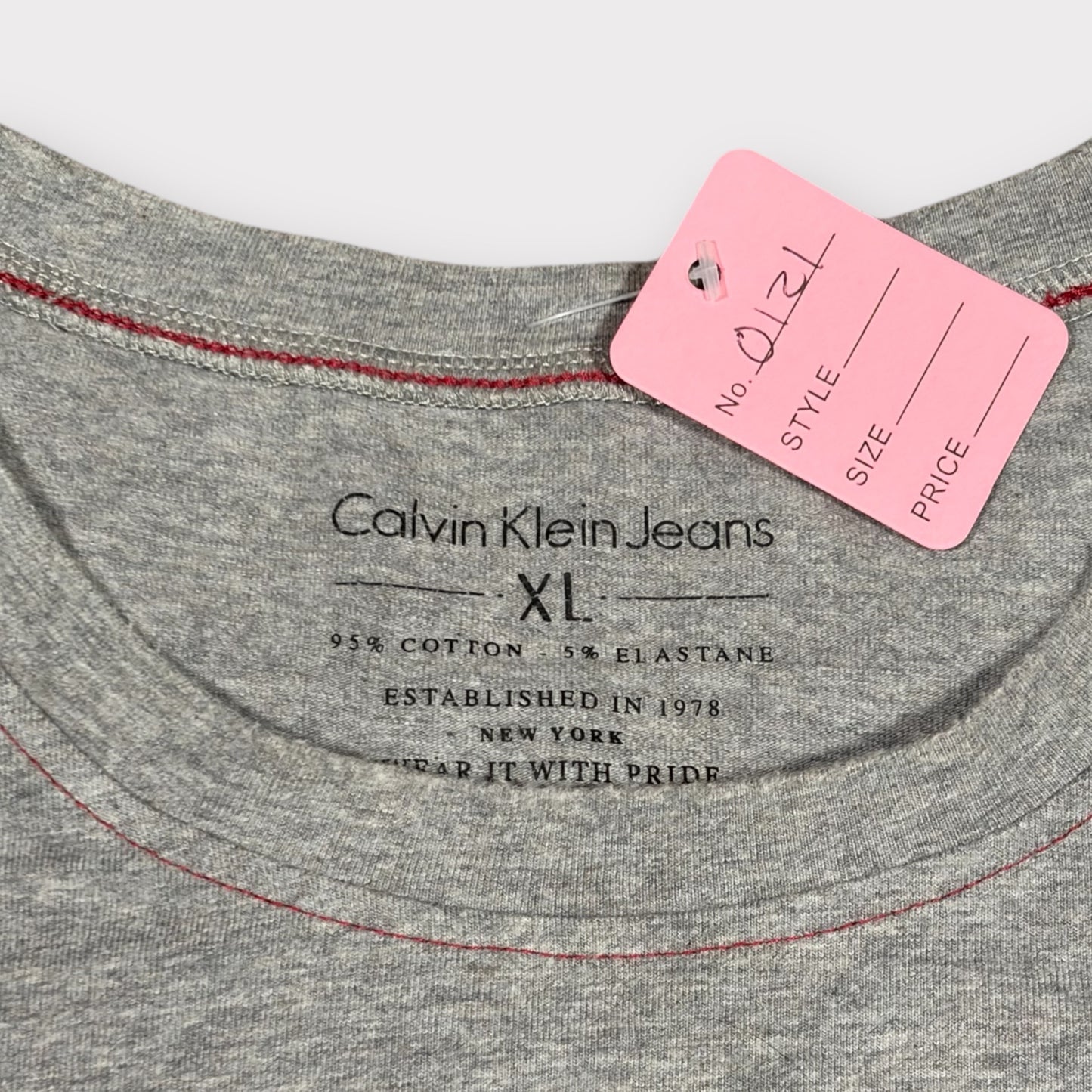 CALVIN KLEIN JEANS 00s GRAPHIC PRINT TEE (XL)