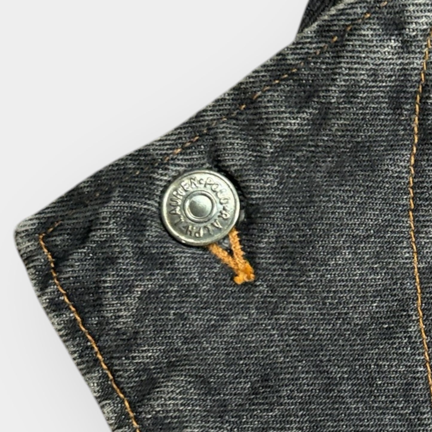 RALPH LAUREN | RARE 1980s BLACK DENIM JACKET (L)