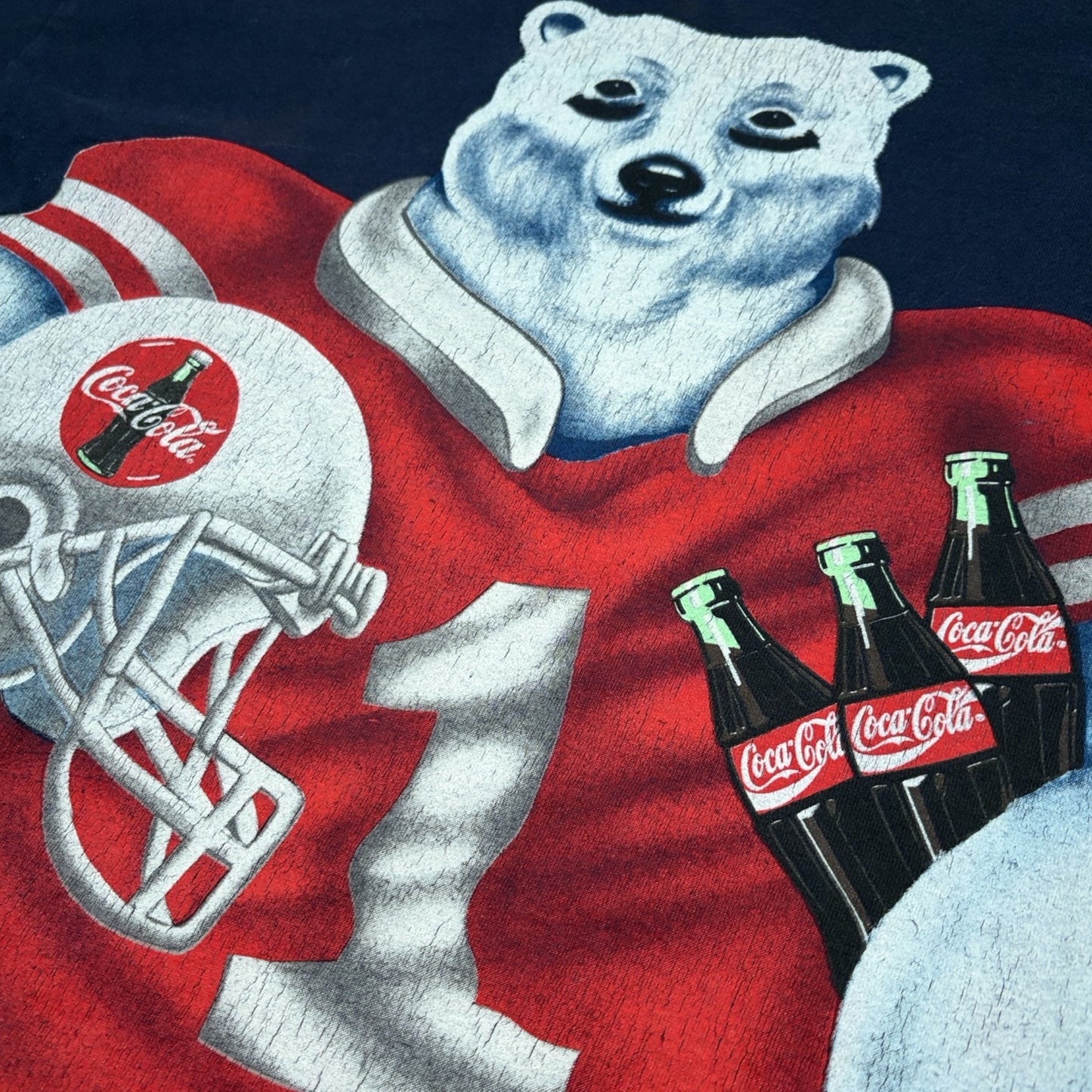 COCA COLA | 1995 SINGLE STITCH POLAR BEAR GRAPHIC TEE (XL)