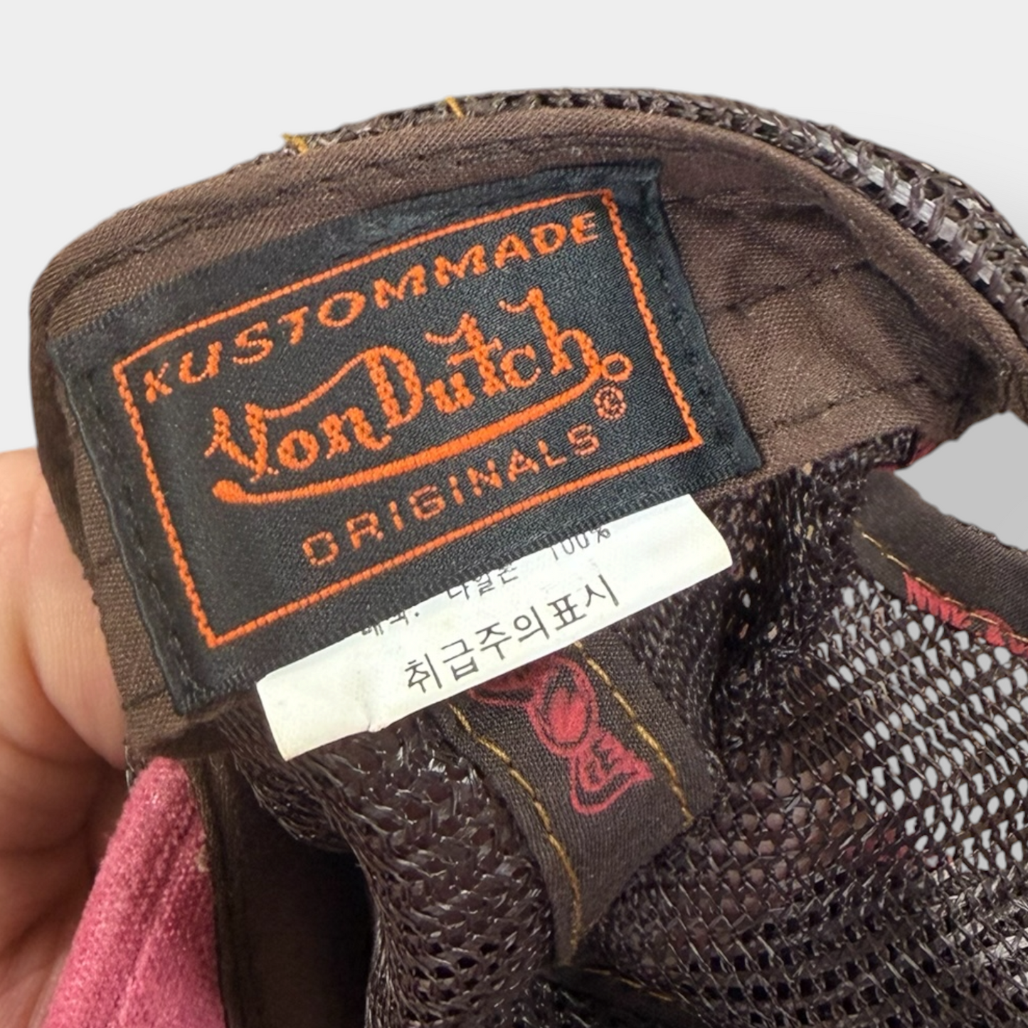 VON DUTCH | Y2K VINTAGE PINK TRUCKER CAP