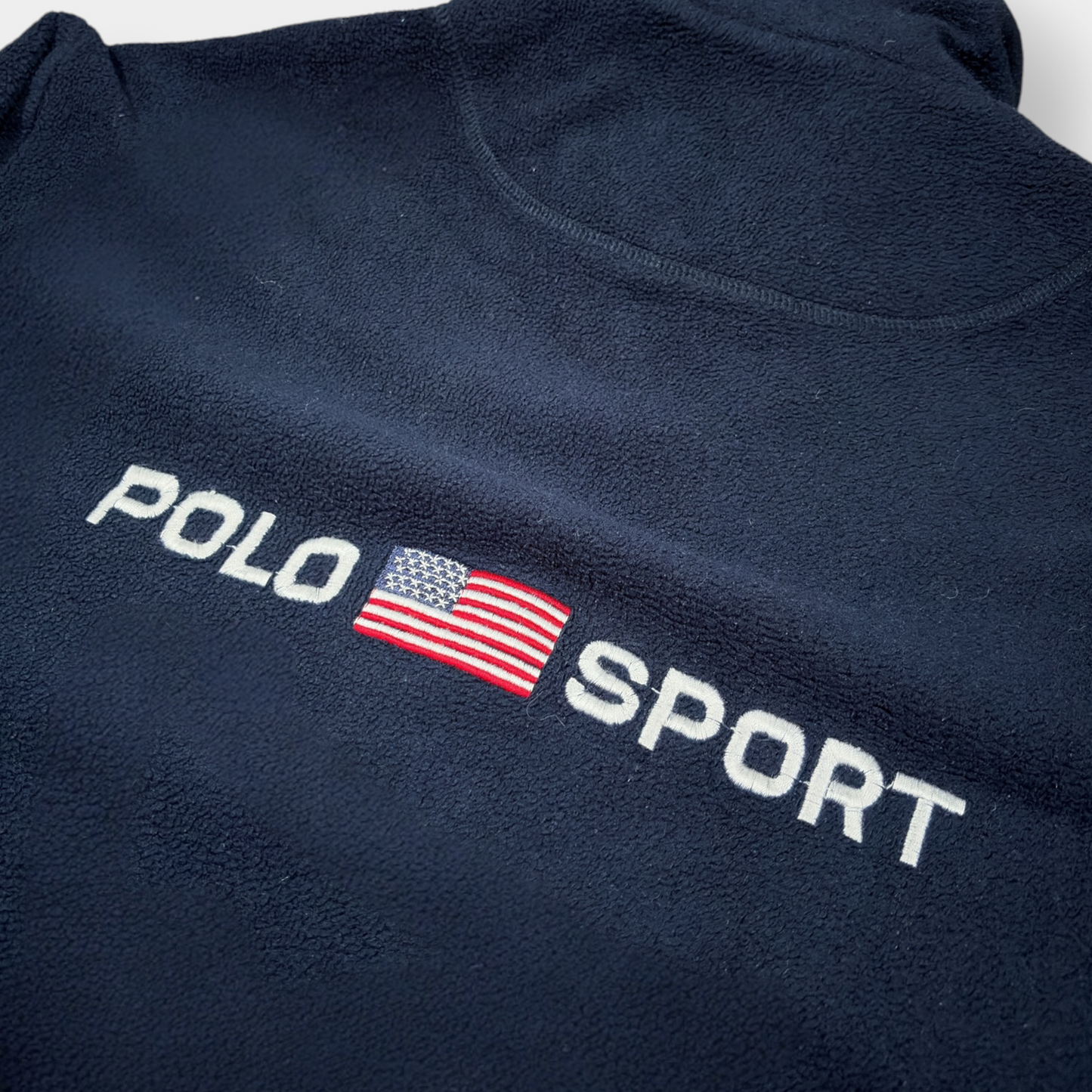 RALPH LAUREN POLO SPORT | 2000s VINTAGE NAVY QUARTER ZIP (XL)