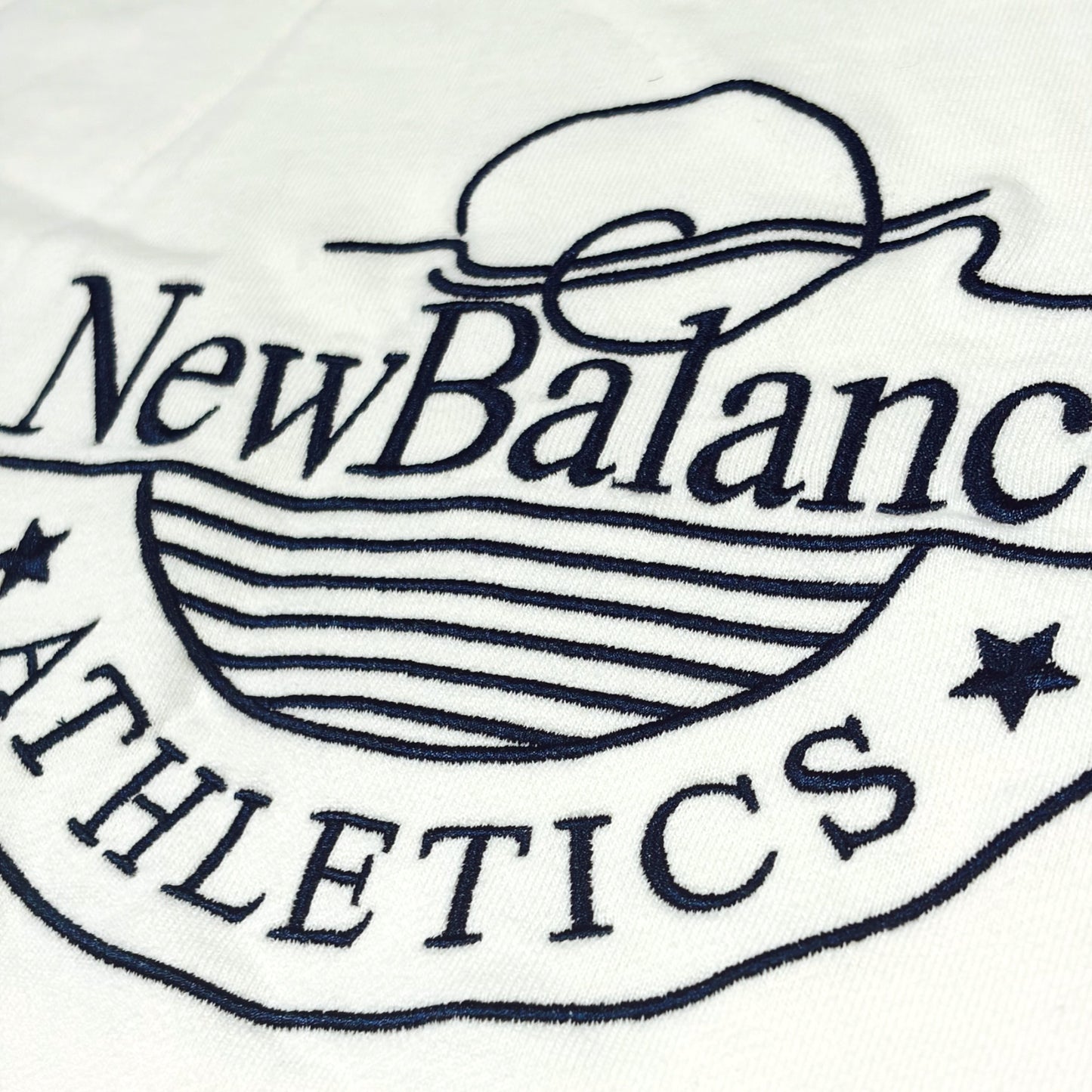 NEW BALANCE EMBROIDERED SPELLOUT SWEATSHIRT (S)