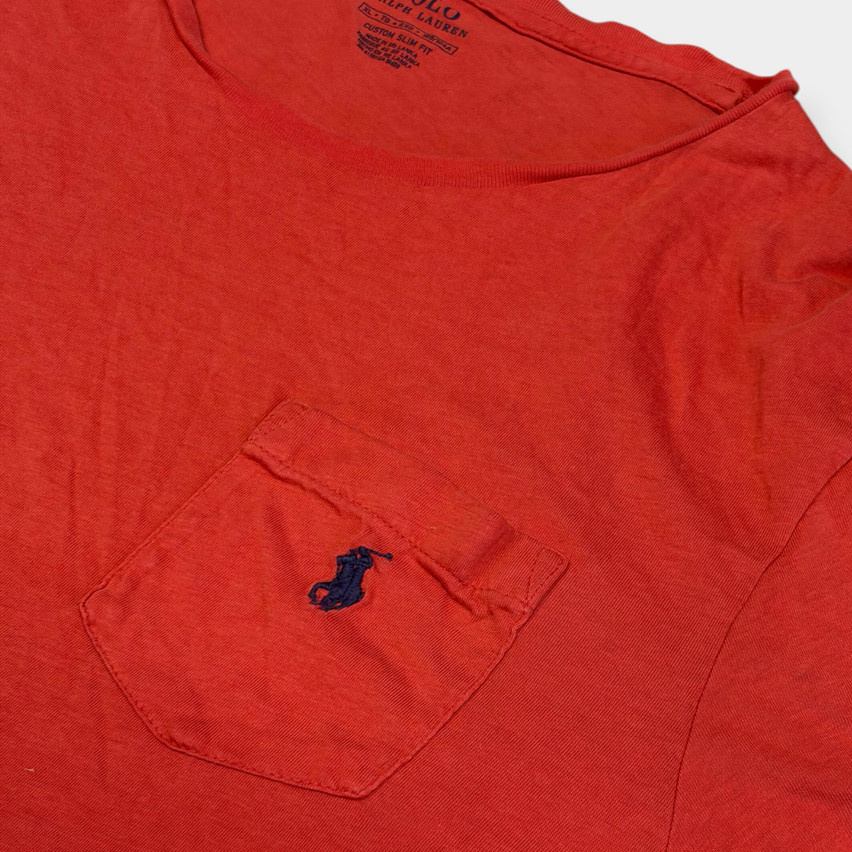 RALPH LAUREN | 00s VINTAGE CORAL T-SHIRT (XL)
