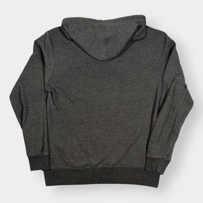 GAP | 00s VINTAGE GREY EMBROIDERED USA SPELLOUT HOODIE (L)