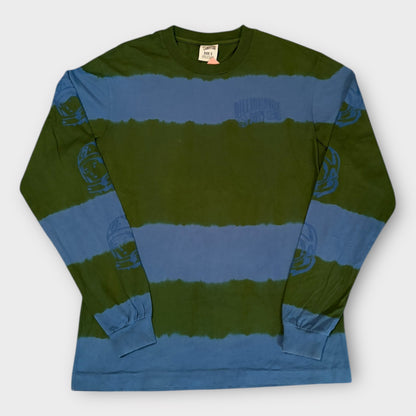 BILLIONAIRE BOYS CLUB | STRIPED BLEACH LONG SLEEVE T SHIRT (S)