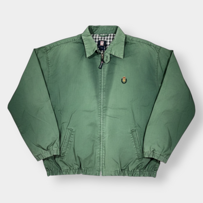 CHAPS RALPH LAUREN | 1990s VINTAGE GREEN BOMBER JACKET (L)