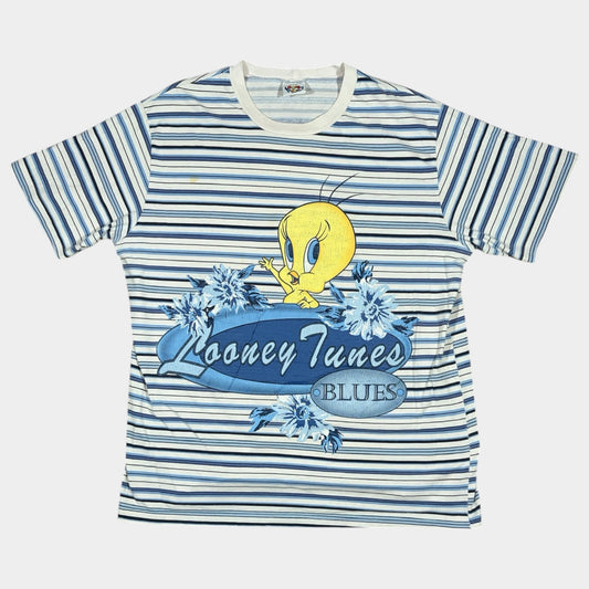 LOONEY TUNES | 1995 TWEETY PIE GRAPHIC STRIPE TEE (XXL)