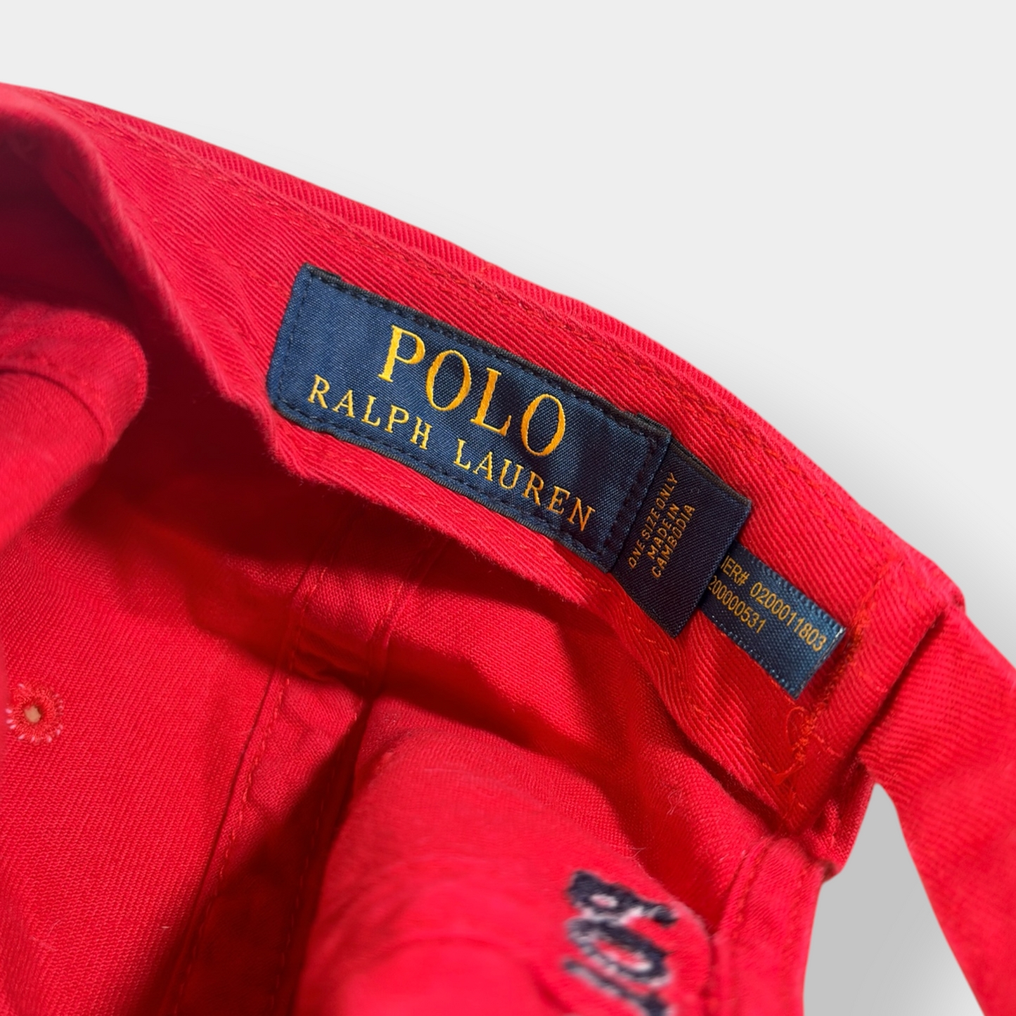 RALPH LAUREN POLO | ICON LOGO BASEBALL CAP IN RED