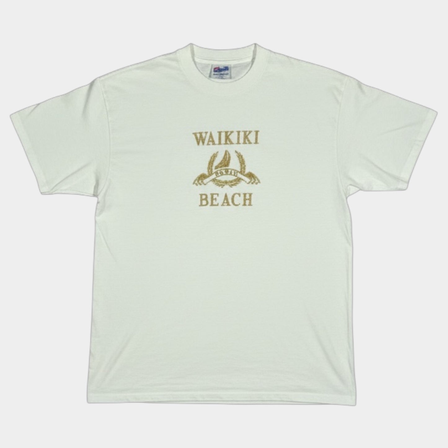 HANES | WAIKIKI BEACH 1990s SINGLE STITCH TEE (L)