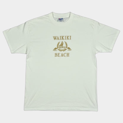 HANES | WAIKIKI BEACH 1990s SINGLE STITCH TEE (L)