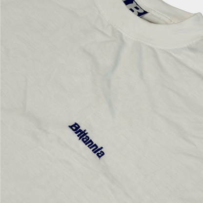 BRITANNIA MUSIC CLUB | 1990s WHITE PROMO TEE (XL)