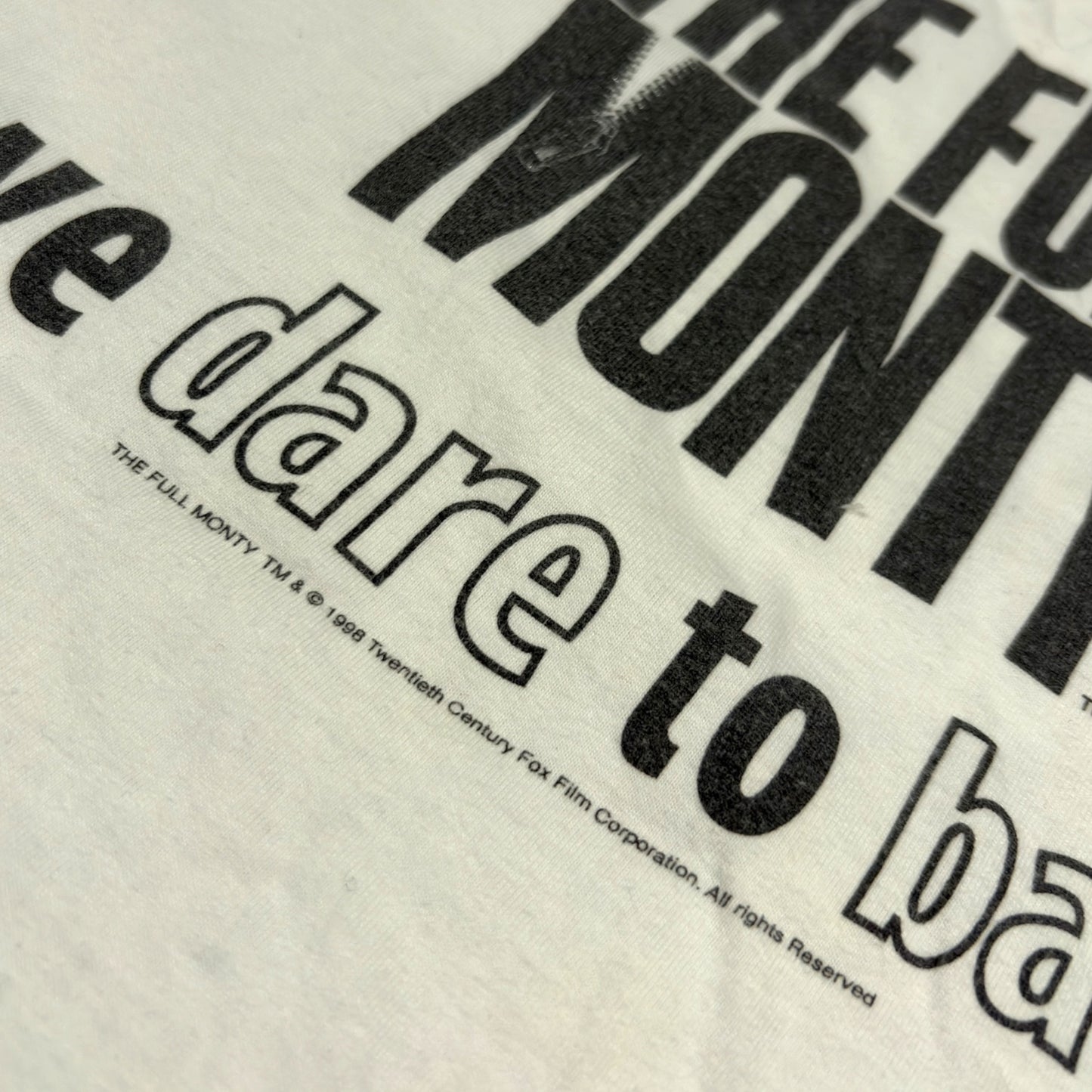 THE FULL MONTY | 1998 WE DARE TO BARE VINTAGE PROMO TEE (L)