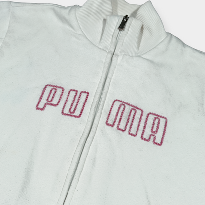 PUMA | Y2K EMBROIDERED ZIP UP TRACK JACKET (S)