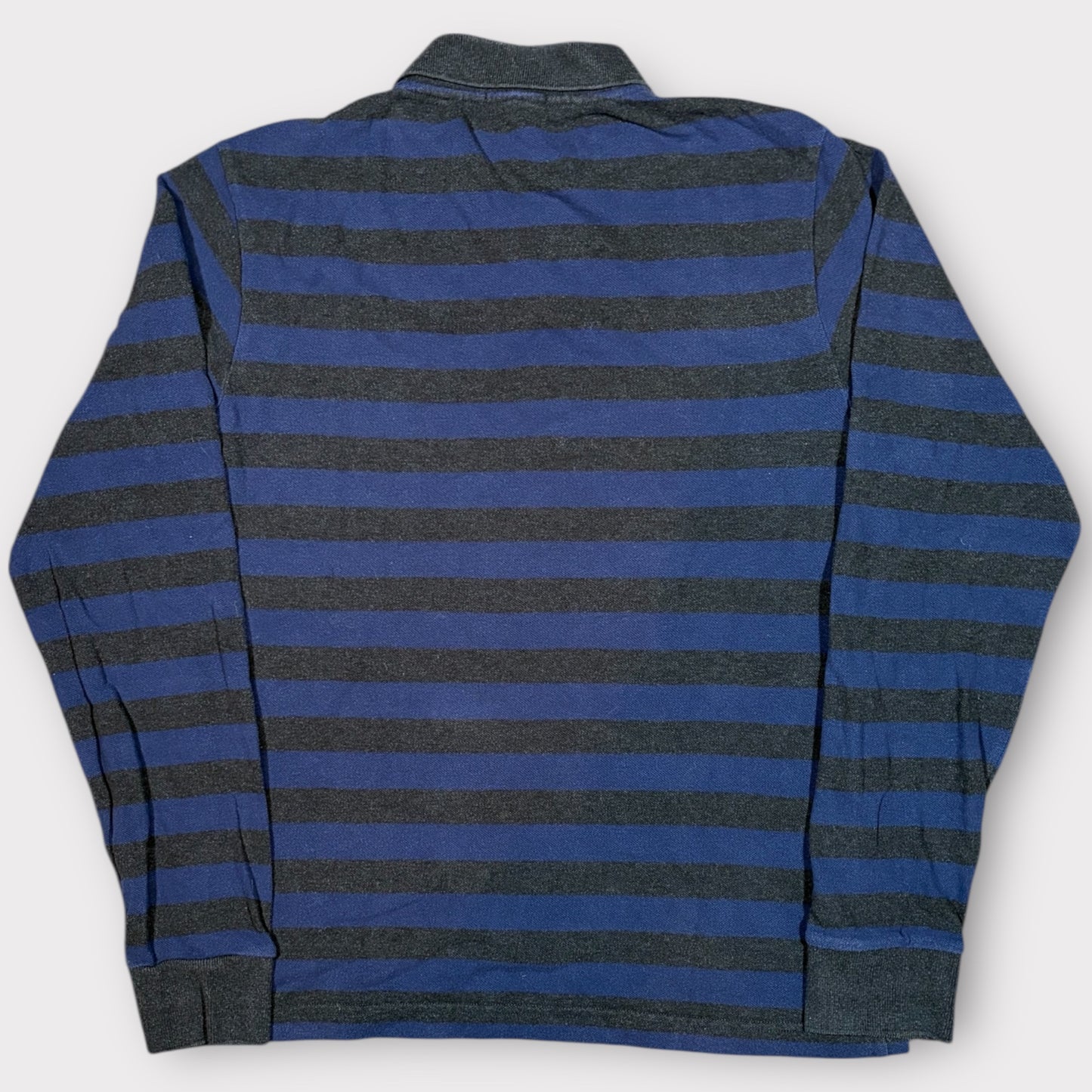 BURBERRY 90s VINTAGE LONG SLEEVE POLO SHIRT (M)