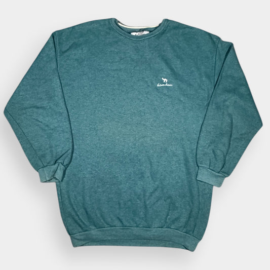 CAMEL | 90s VINTAGE KNITTED SWEATSHIRT (XL)
