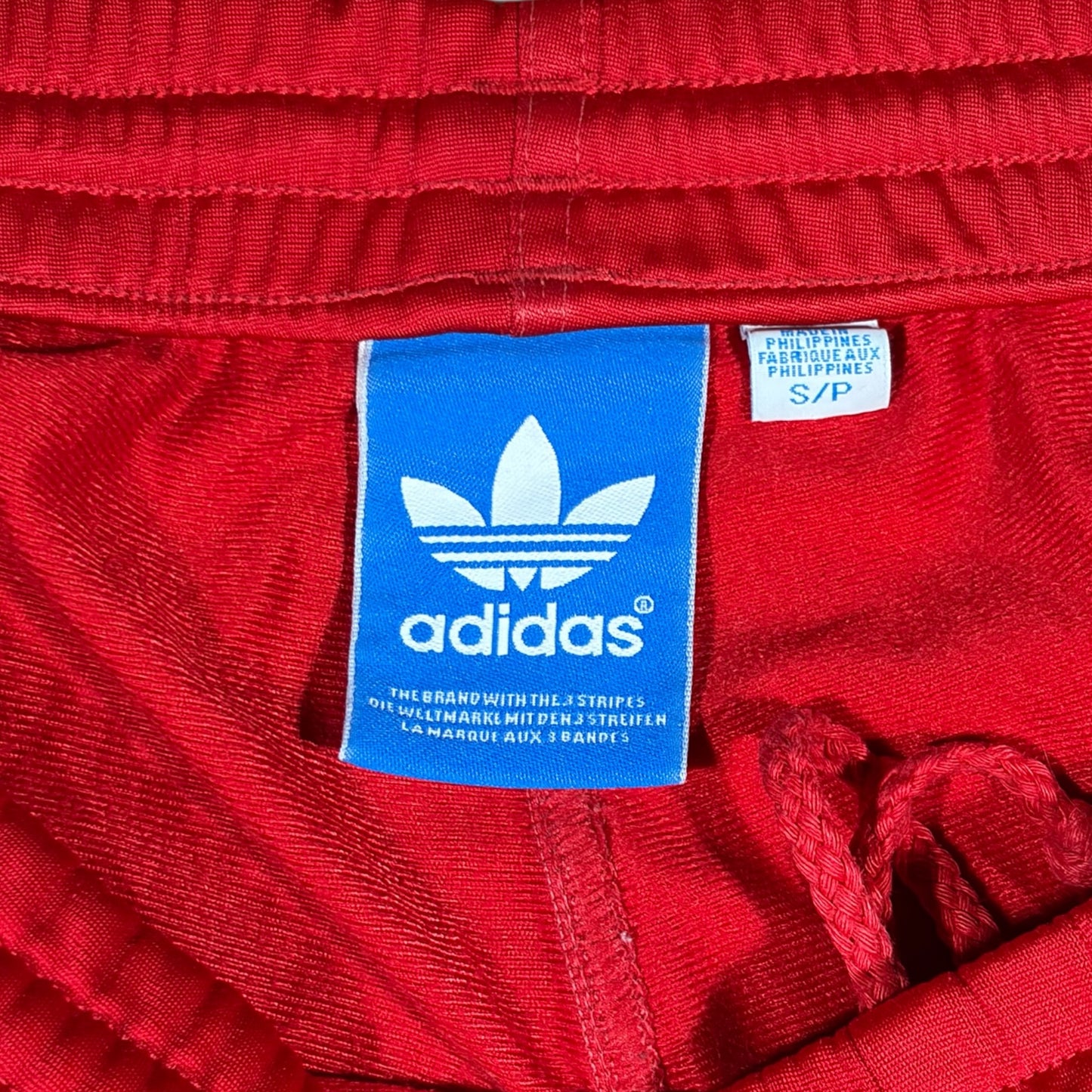 ADIDAS ORIGINALS 00s RED TRACK PANTS (L)