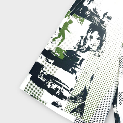 TRESPASS | Y2K SURFER GRAPHIC BOARD SHORTS (XL)