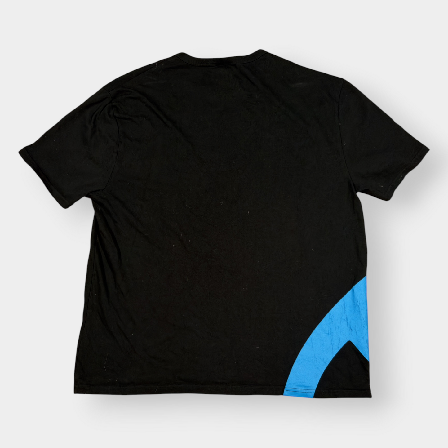 CHAMPION | 1990s VINTAGE BLACK GRAPHIC PRINT TEE (XL)