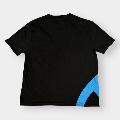 CHAMPION | 1990s VINTAGE BLACK GRAPHIC PRINT TEE (XL)