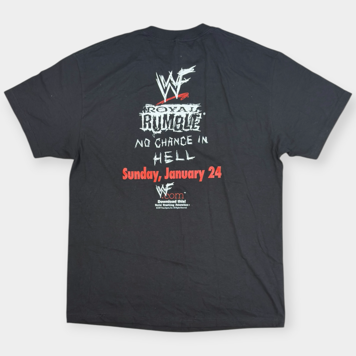 WWF | 1999 ROYAL RUMBLE GRAPHIC WRESTLING TEE (L)