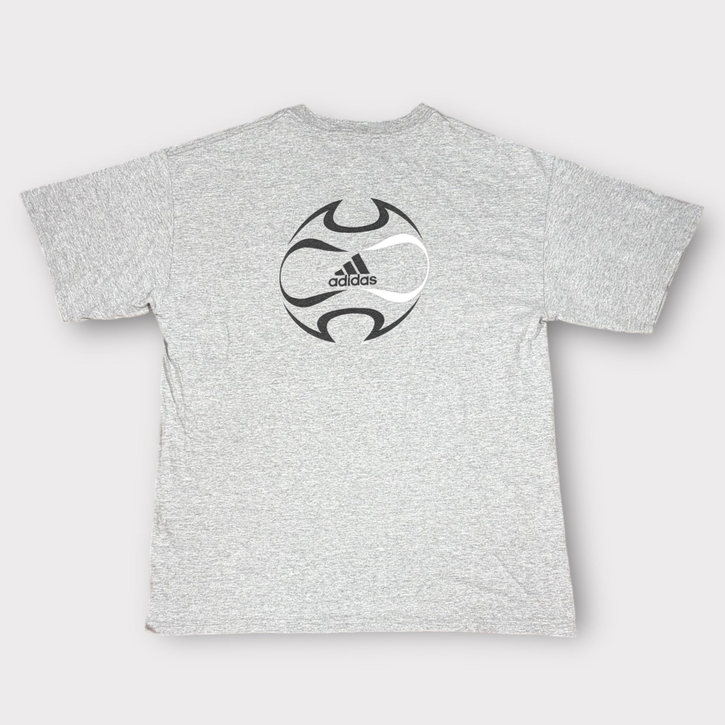 ADIDAS 2006 VINTAGE FOOTBALL GRAPHIC PRINT TEE (L)