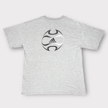 ADIDAS 2006 VINTAGE FOOTBALL GRAPHIC PRINT TEE (L)