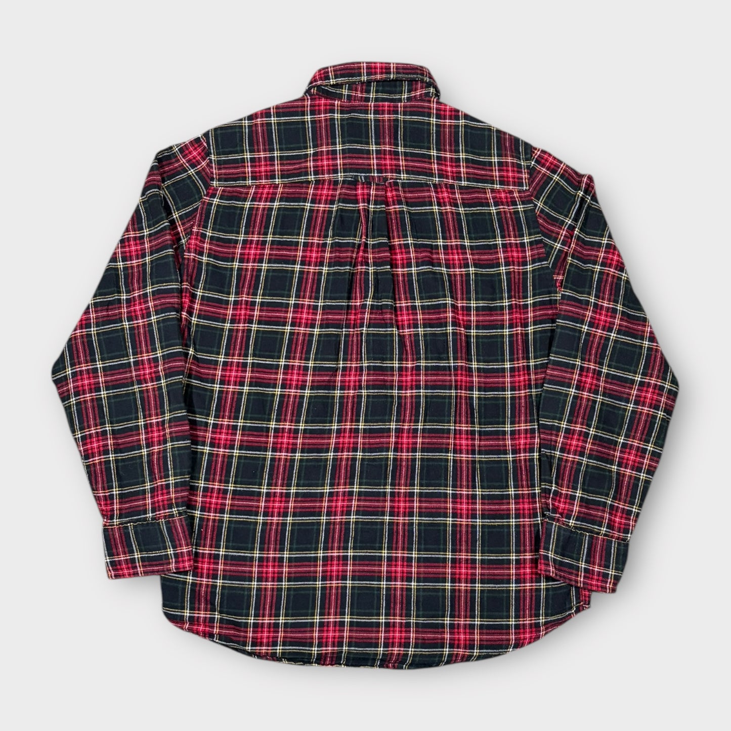 RALPH LAUREN CHAPS 90s TARTAN FLANNEL SHIRT (S)