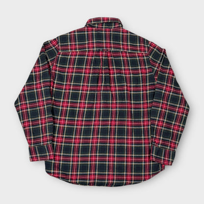 RALPH LAUREN CHAPS 90s TARTAN FLANNEL SHIRT (S)