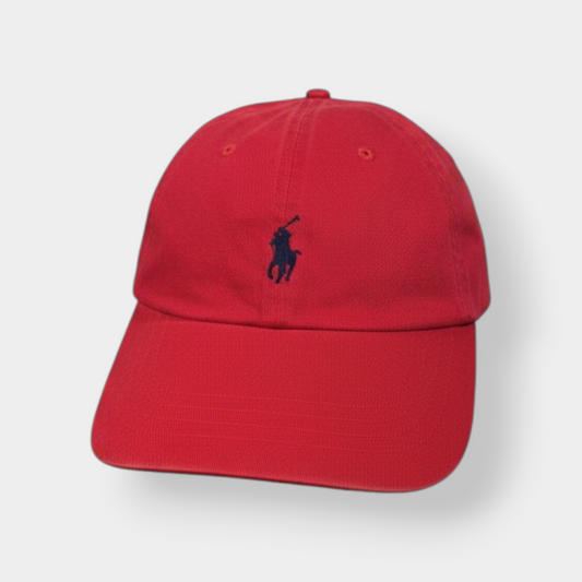 RALPH LAUREN POLO | ICON LOGO BASEBALL CAP IN RED