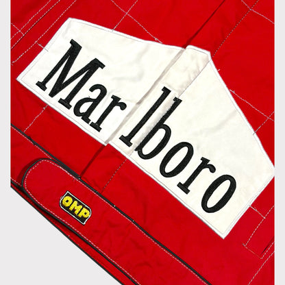 F1 MICHAEL SCHUMACHER FERRARI MARLBORO VINTAGE WOMEN'S RACING JACKET (S)