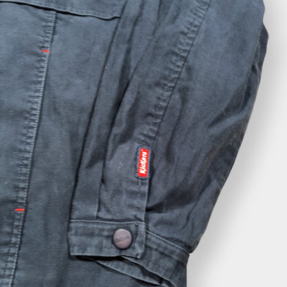 KICKERS | 90s VINTAGE NAVY 1/4 HEAVYWEIGHT JACKET (XL)