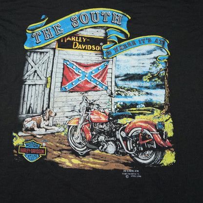 HARLEY DAVIDSON | 3D EMBLEM 1991 VINTAGE SINGLE STITCH GRAPHIC TEE (M)