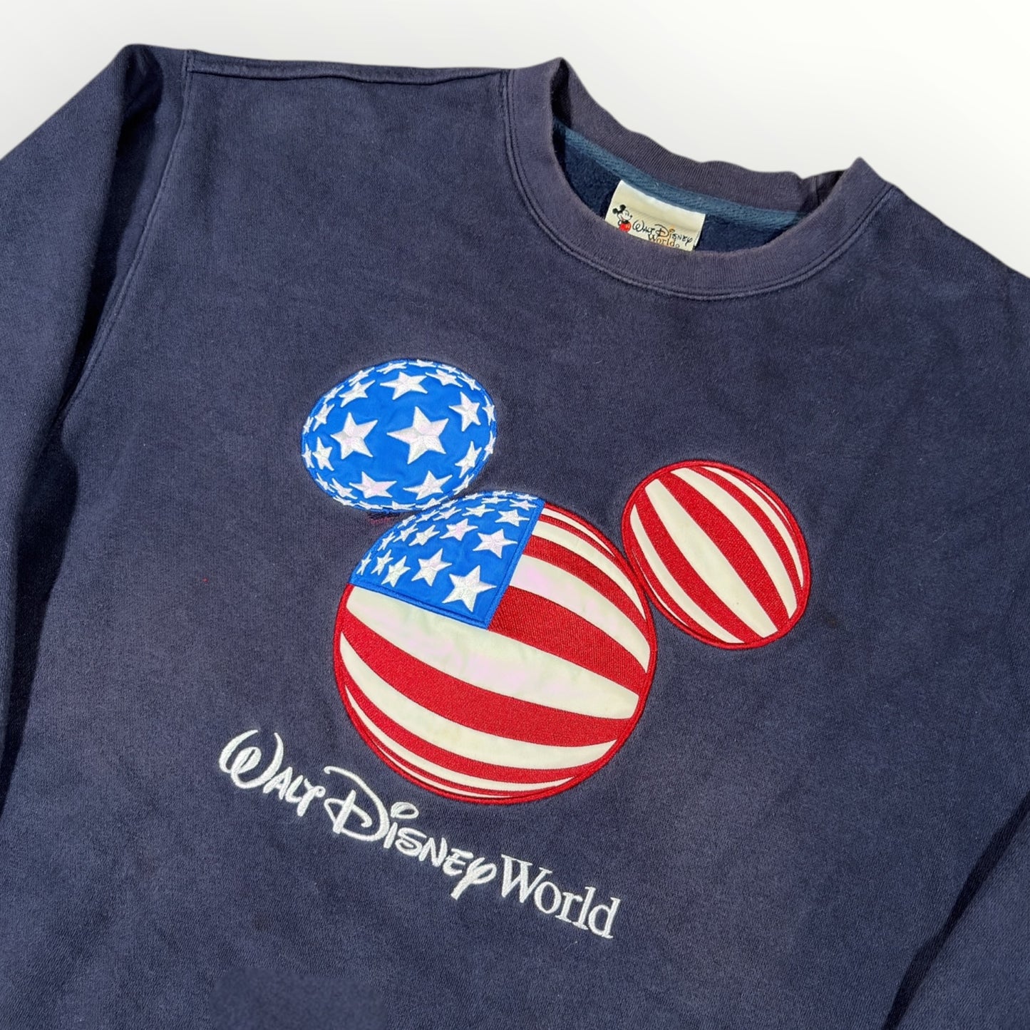 DISNEY | MICKEY MOUSE DISNEYWORLD USA NAVY SWEATSHIRT (S)