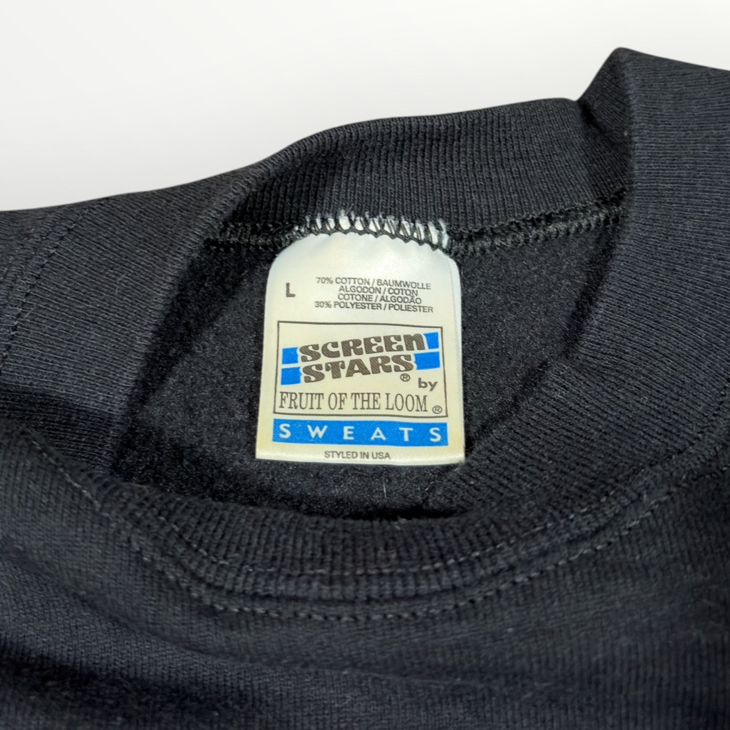 GUINNESS X SCREEN STARS | 90s BLACK SWEATSHIRT (L)
