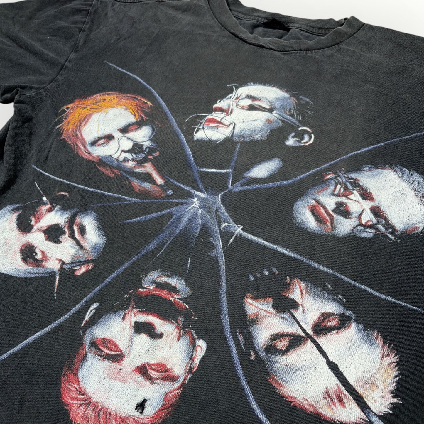 RAMMSTIEN | 1998 SEHNSUCHT GREY GRAPHIC BAND TEE (M)