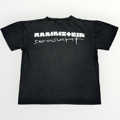 RAMMSTIEN | 1998 SEHNSUCHT GREY GRAPHIC BAND TEE (M)
