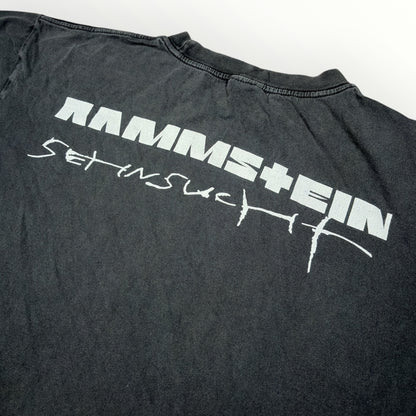 RAMMSTIEN | 1998 SEHNSUCHT GREY GRAPHIC BAND TEE (M)