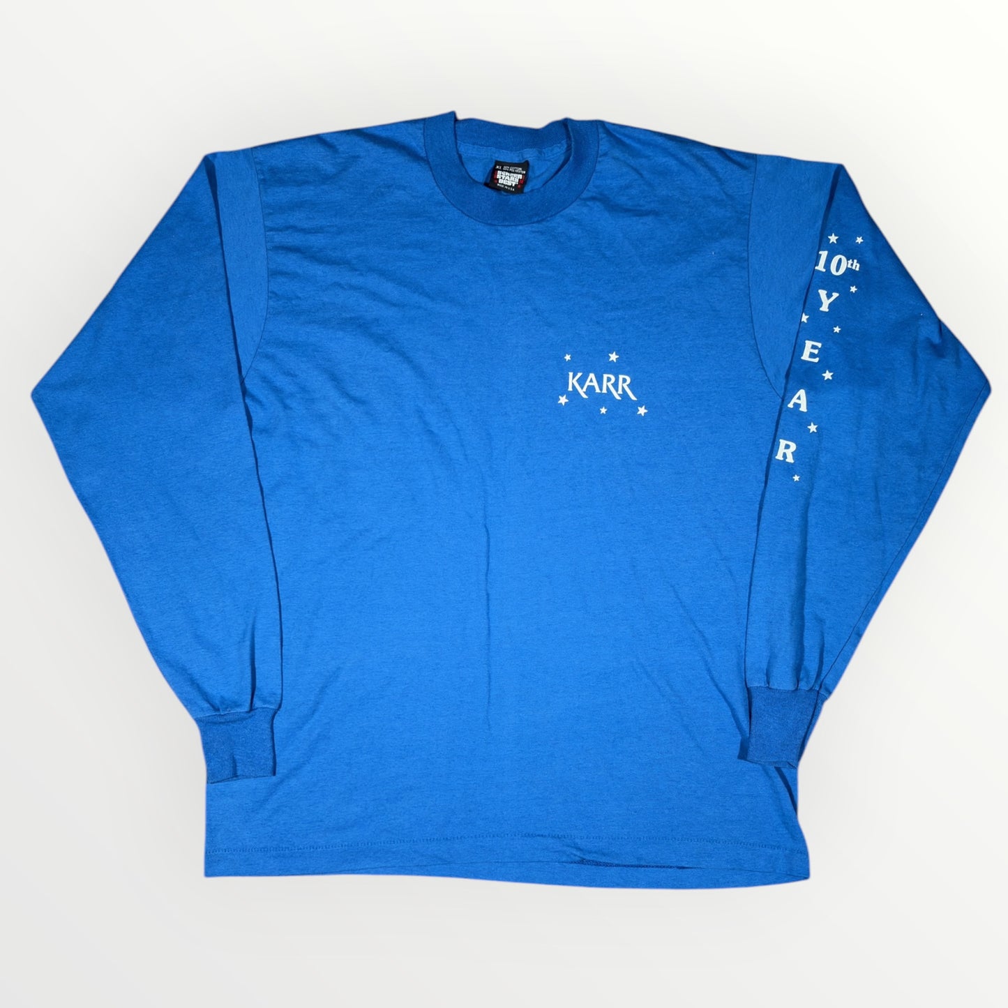 SCREEN STARS | LONG SLEEVE BLUE KARR TEE (XL)