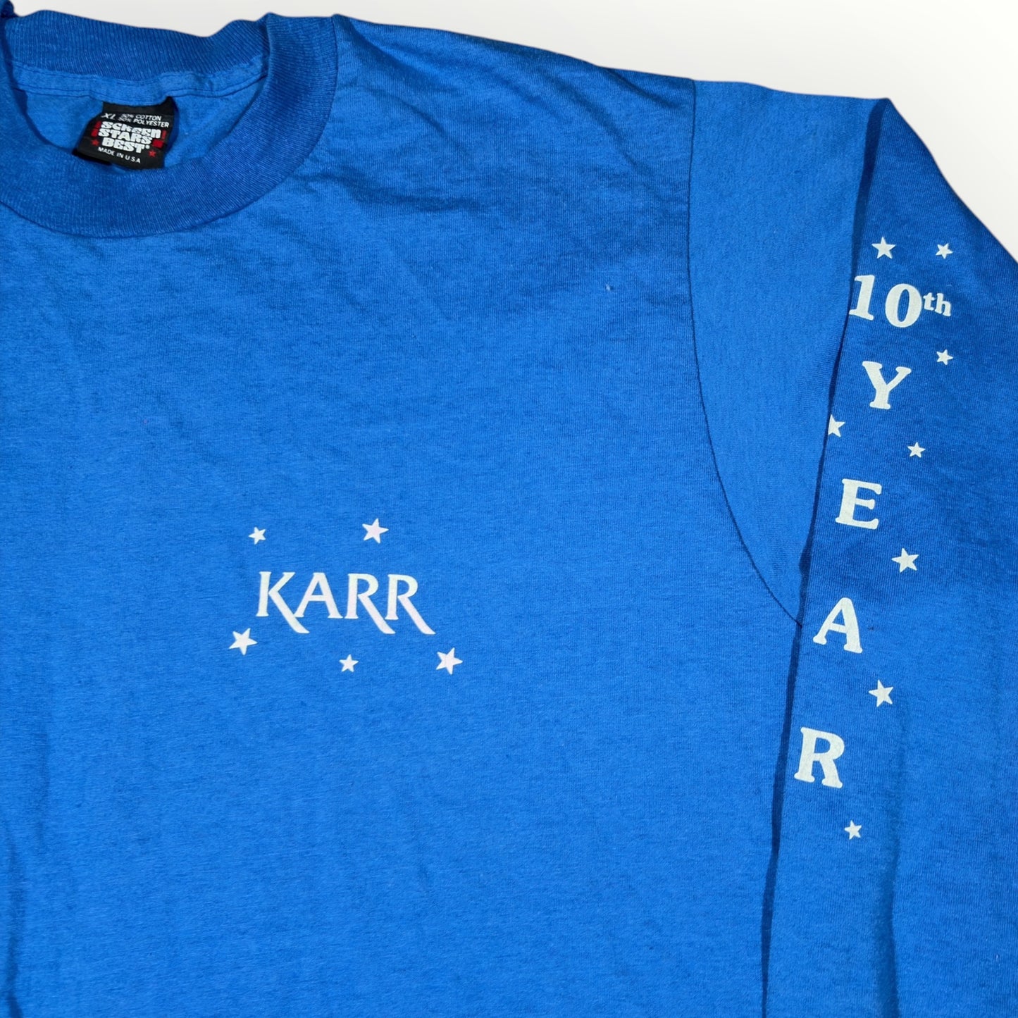 SCREEN STARS | LONG SLEEVE BLUE KARR TEE (XL)