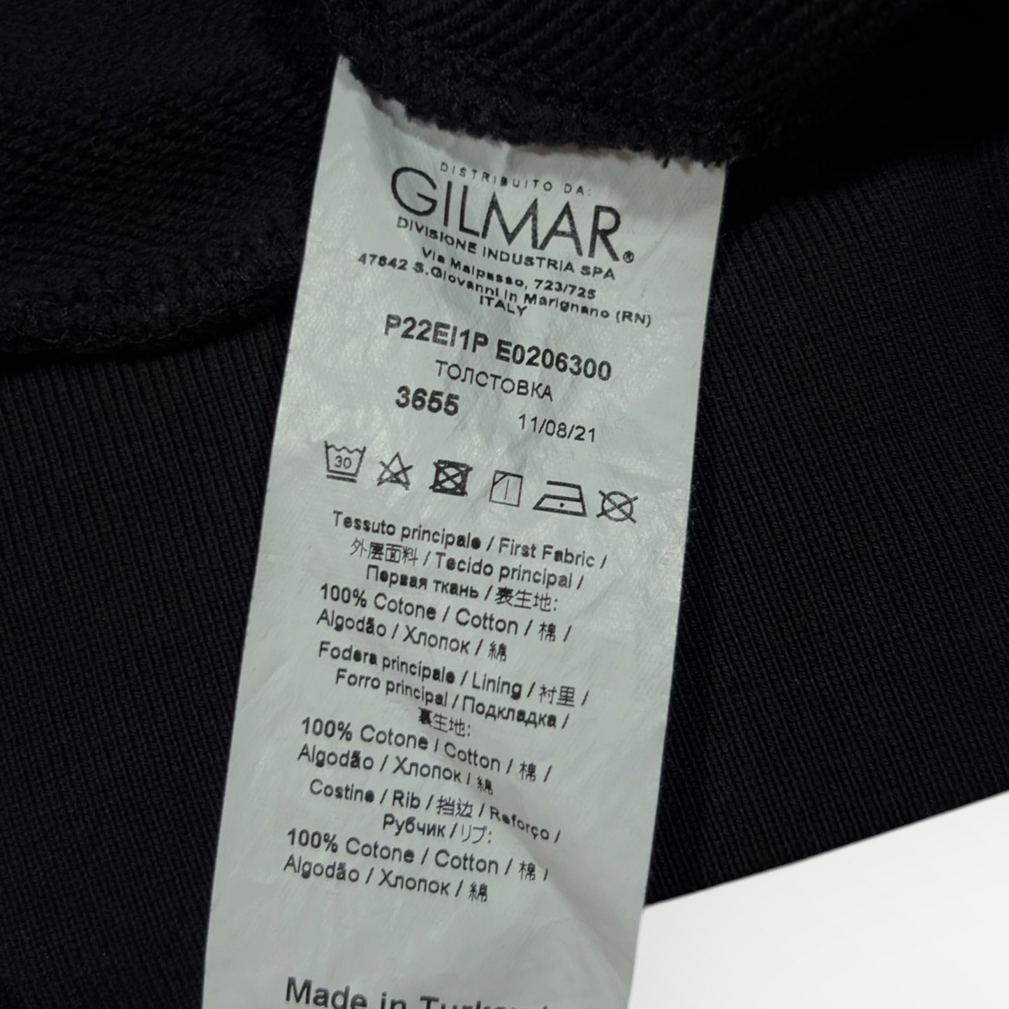 ICEBERG | BLACK EMBROIDERED HOODIE (S)
