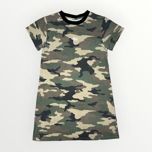 STUSSY | CAMOFLAUGE MINI T-SHIRT DRESS (UK10)