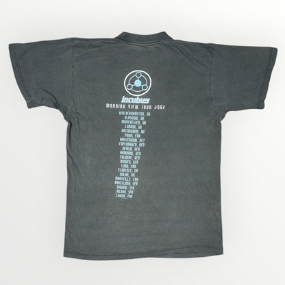 INCUBUS | BG LABEL GREY GRAPHIC 2002 BAND TOUR TEE (M)
