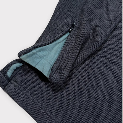 ADIDAS | 90s SPELLOUT KNITTED SWEATSHIRT (M)