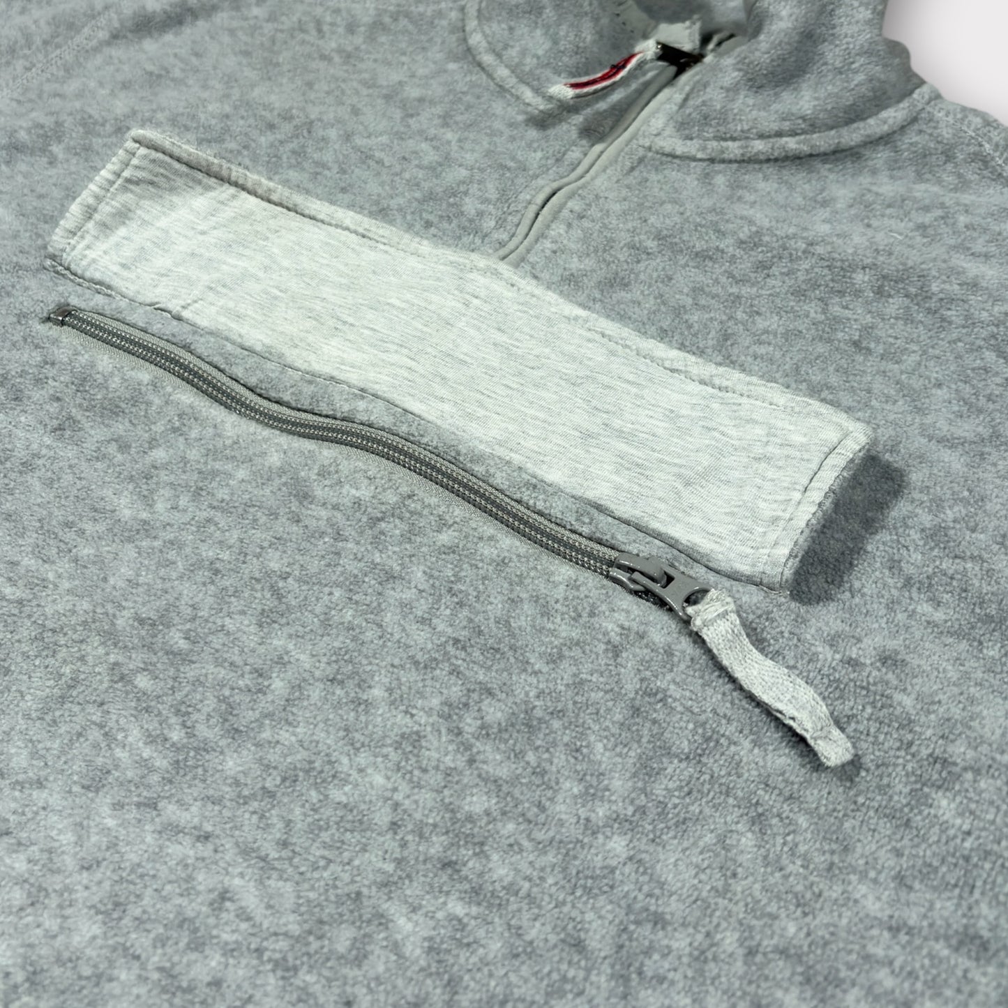 NAPAPIJIRI | GREY QUARTER ZIP SWEATSHIRT (XL)