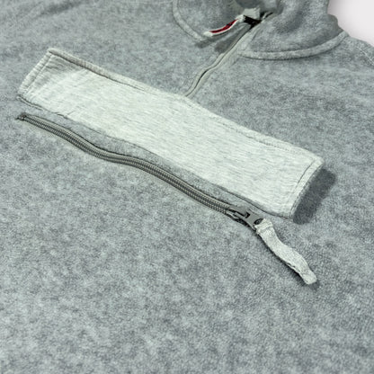 NAPAPIJIRI | GREY QUARTER ZIP SWEATSHIRT (XL)
