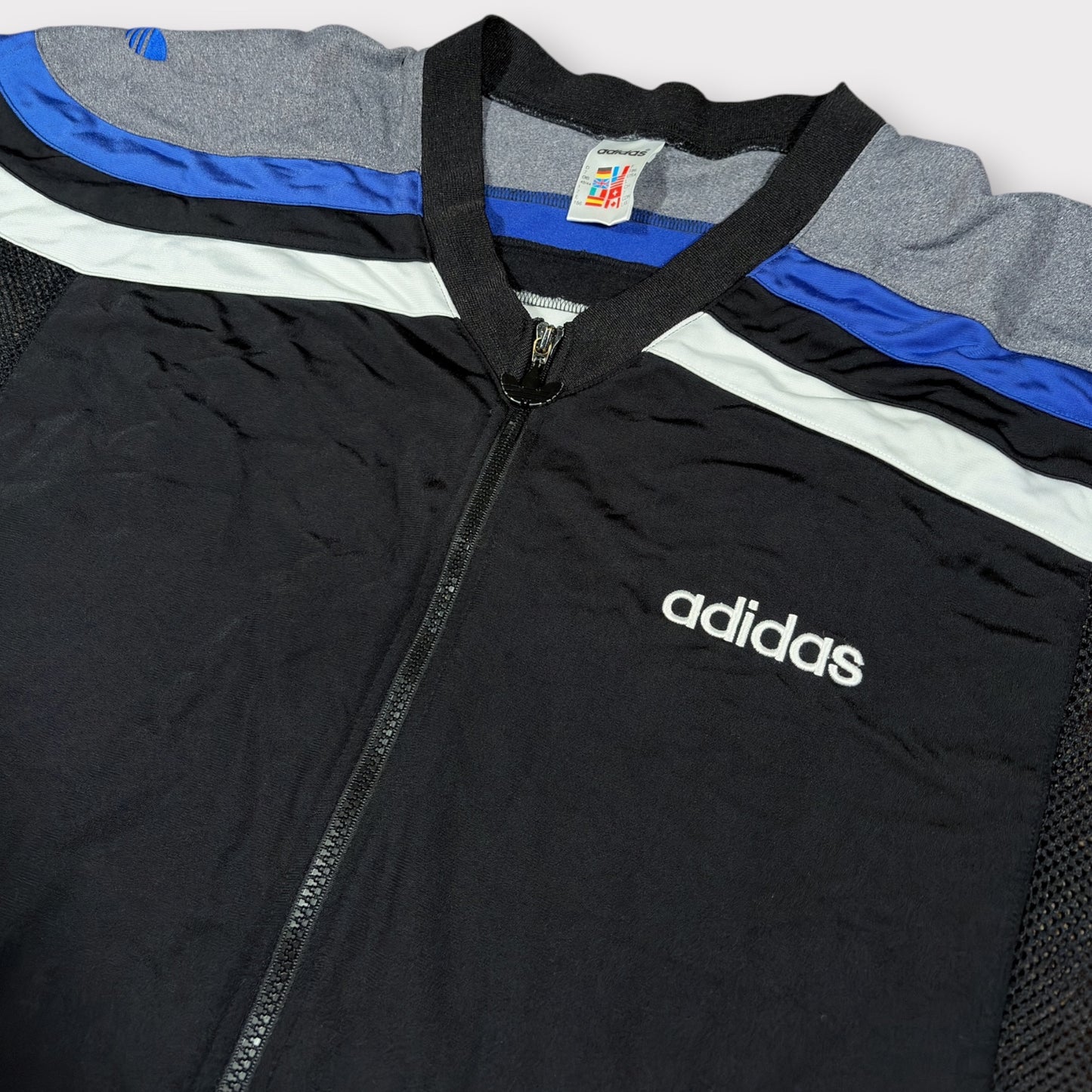 ADIDAS | 1990s MESH ZIP UP SHIRT (L)