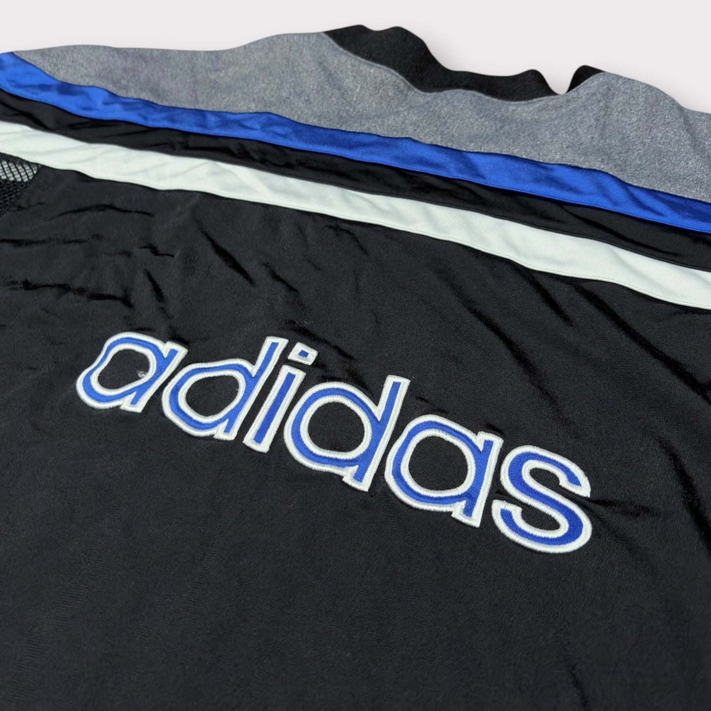 ADIDAS | 1990s MESH ZIP UP SHIRT (L)