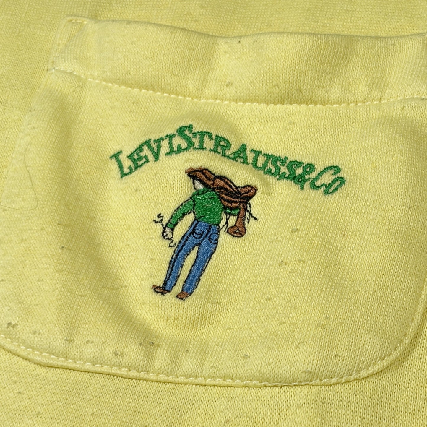 LEVI'S | 1980s YELLOW COLLARED SWEATSHIRT (L)